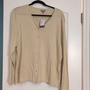 J.Jill Almond color Sweater NW Tags 2x
